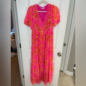 NWT - women’s XS Sugarlips dress - Hot Rod Floral Monaco Tiered Maxi Dress